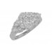 2.75 CT. TW Round Cut Diamond Cluster Ring